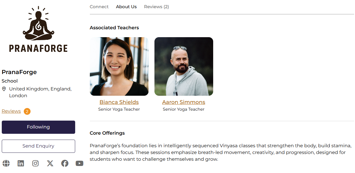 Pranaforge Teachers